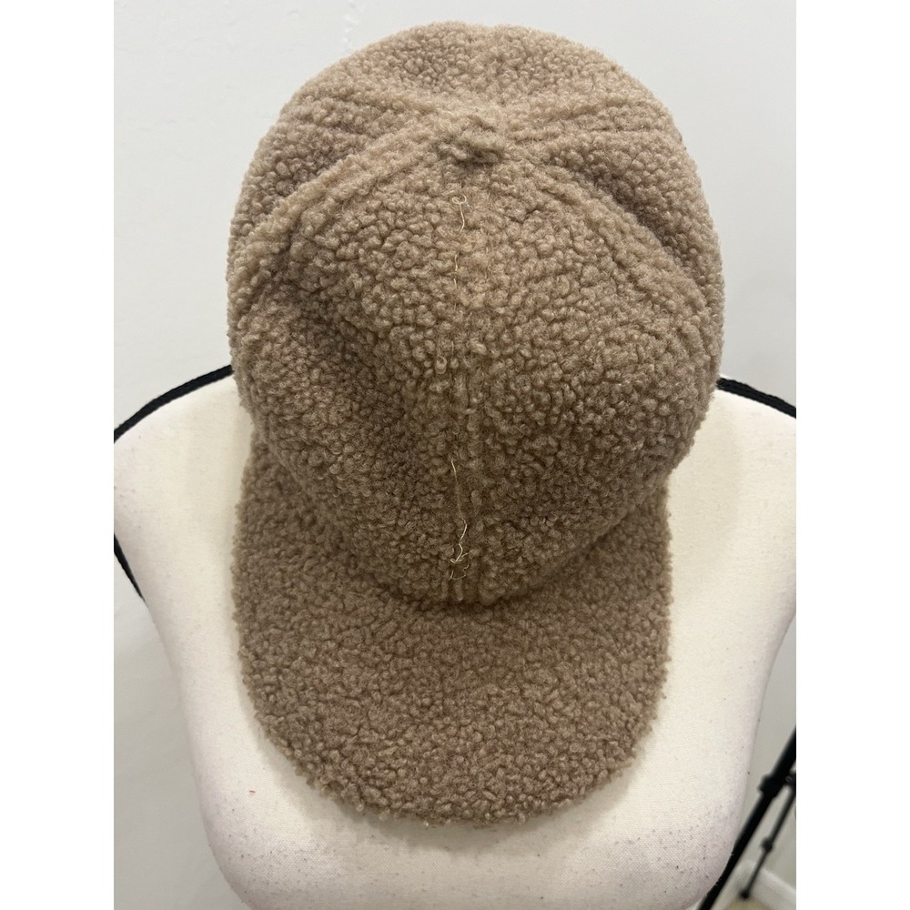 Marcus Adler Sherpa Baseball Cap Womens One‎ Size Tan Beige Excellent Teddy Hat